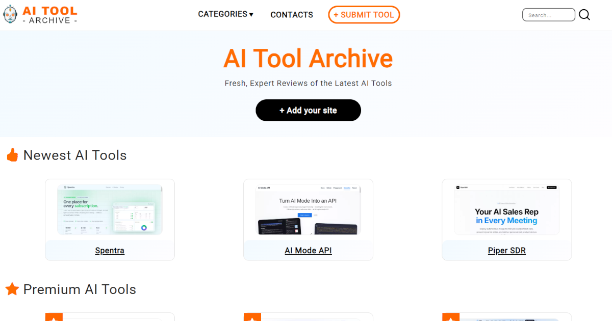 AI Tool Archive