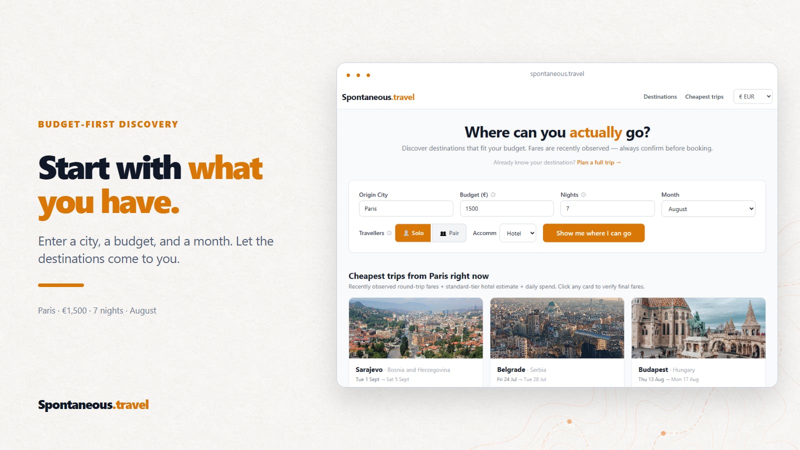 Spontaneous.travel preview 2