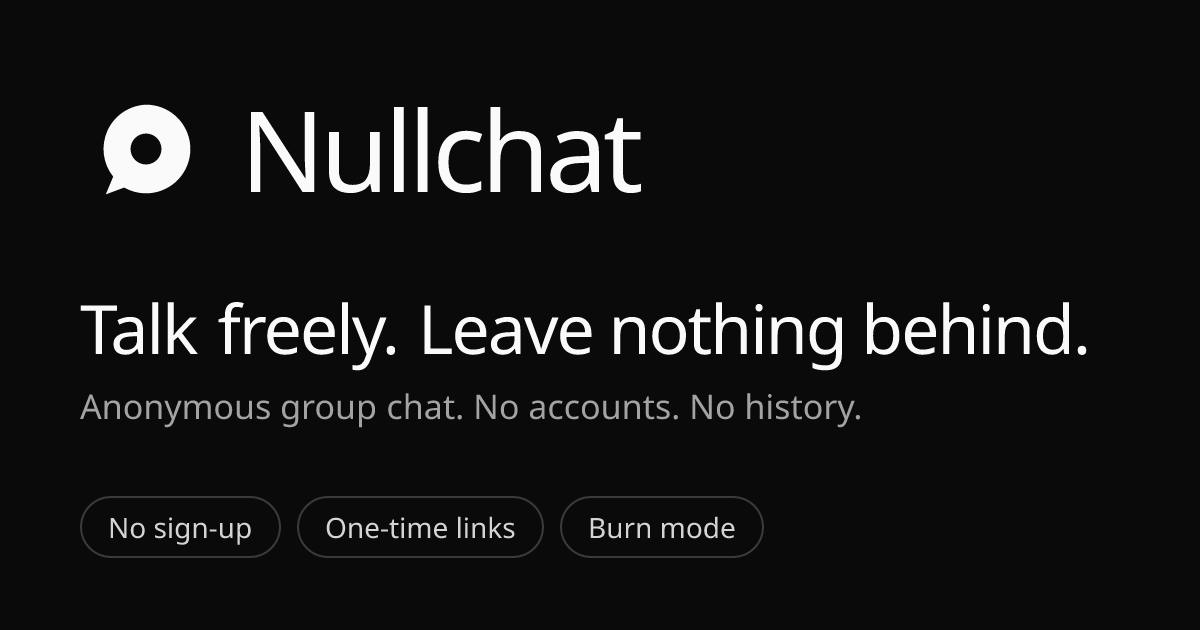Nullchat preview 2