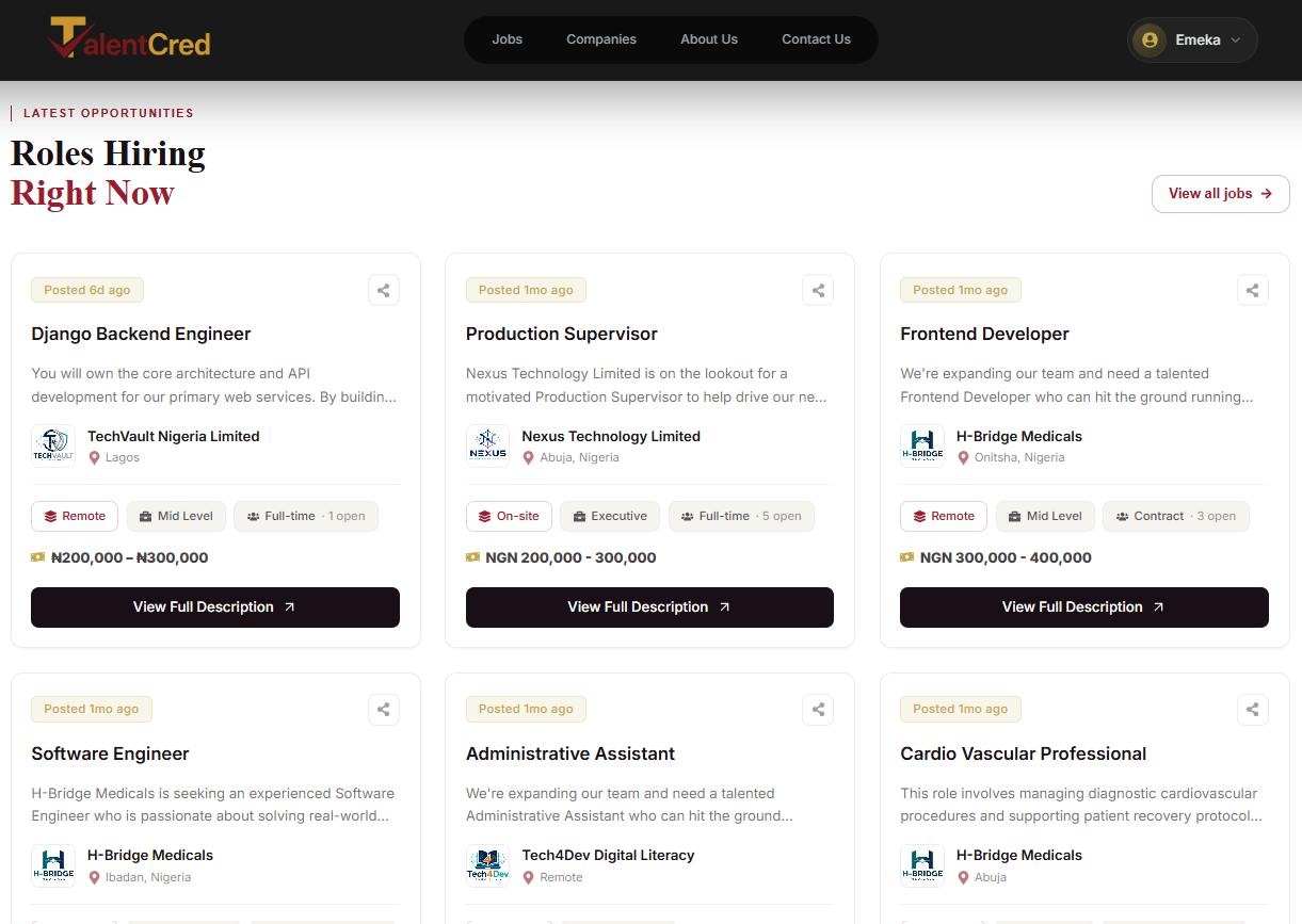 Talentcred preview 2