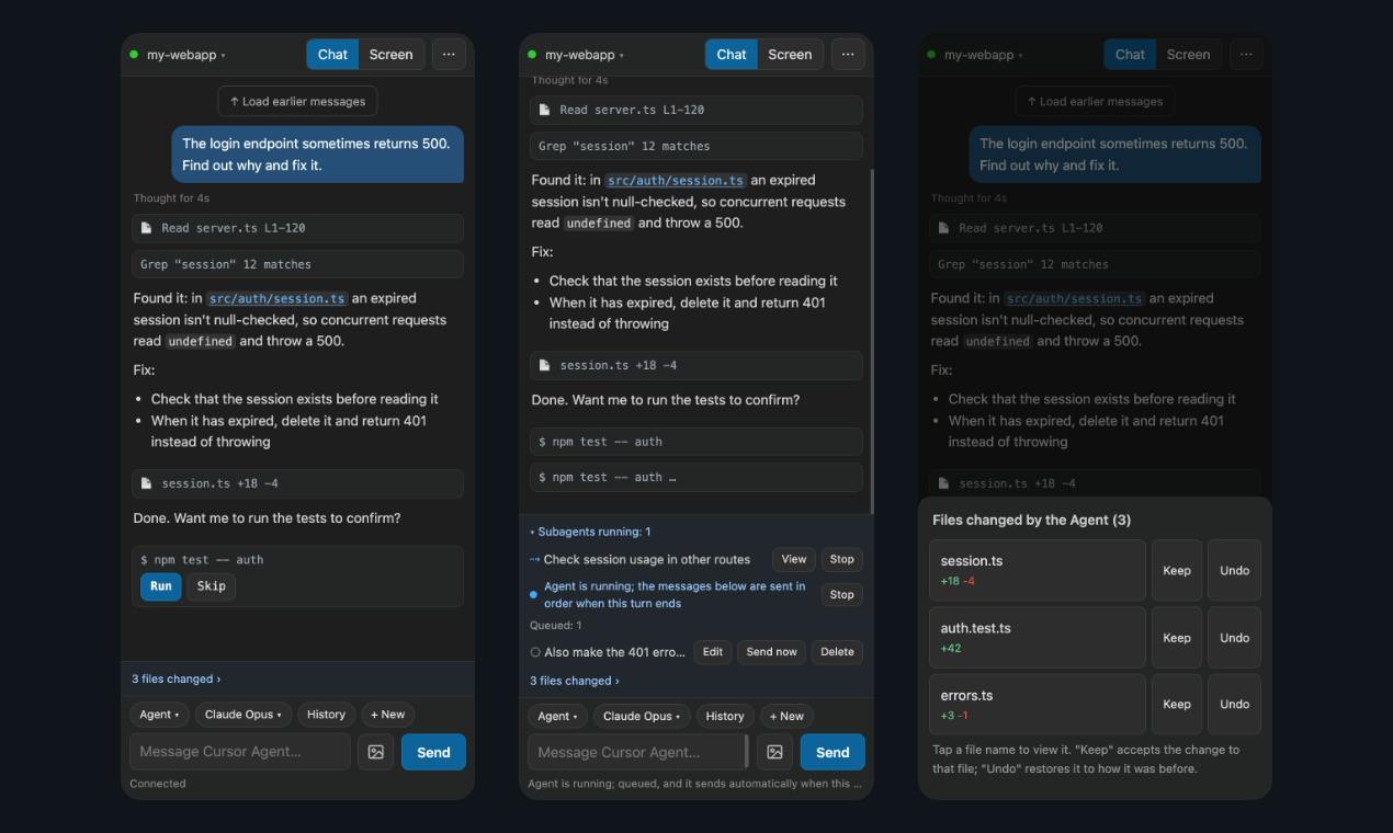 Cursor Remote Lite preview 3