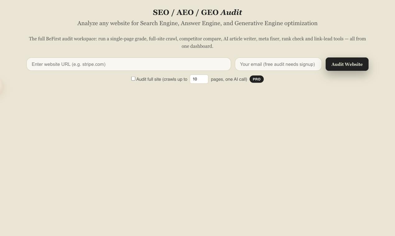 BeFirst SEO preview 3
