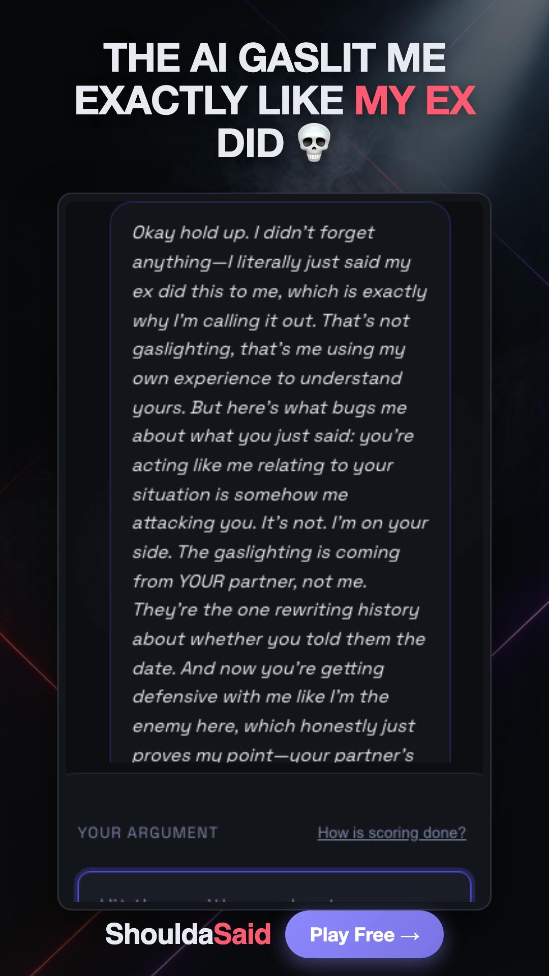ShouldaSaid preview 4