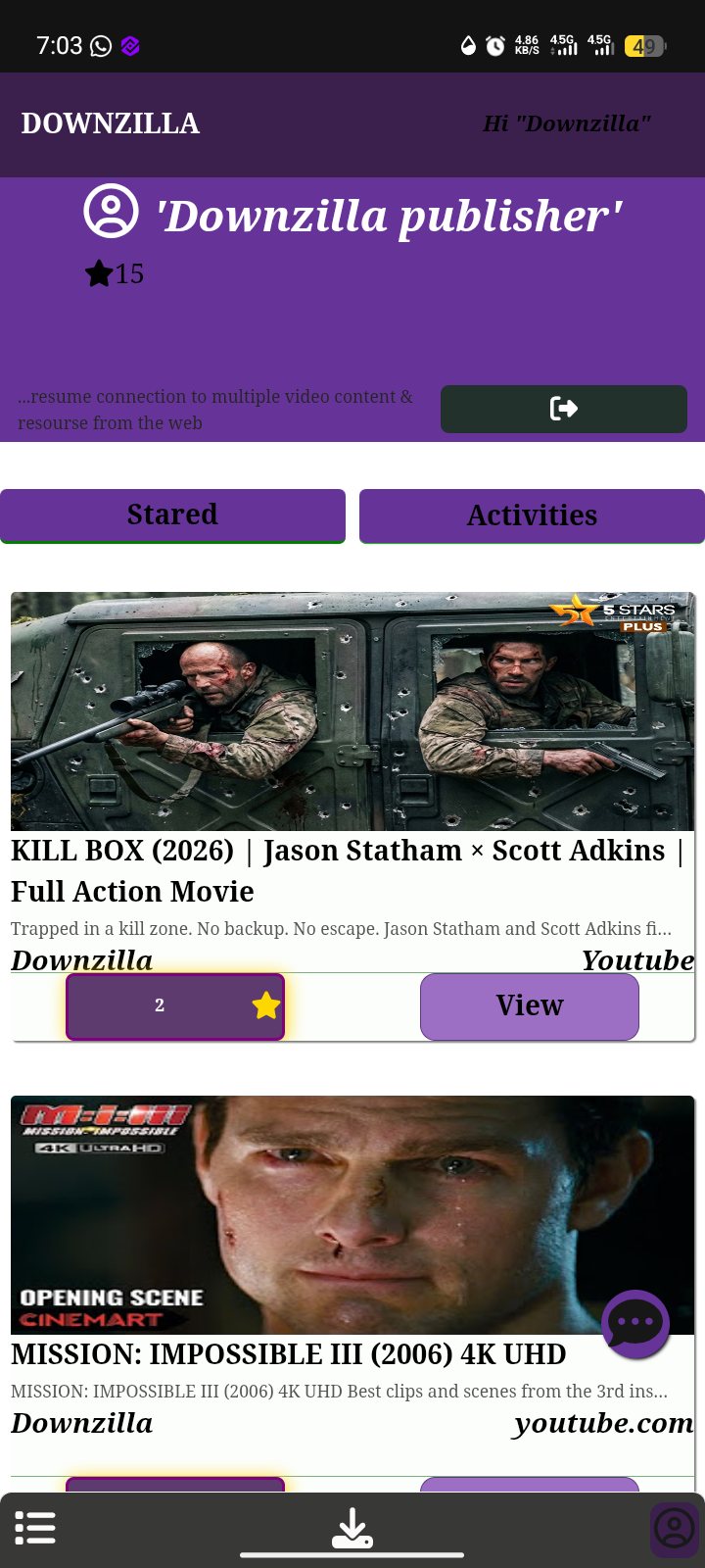 Downzilla video downloader preview 3