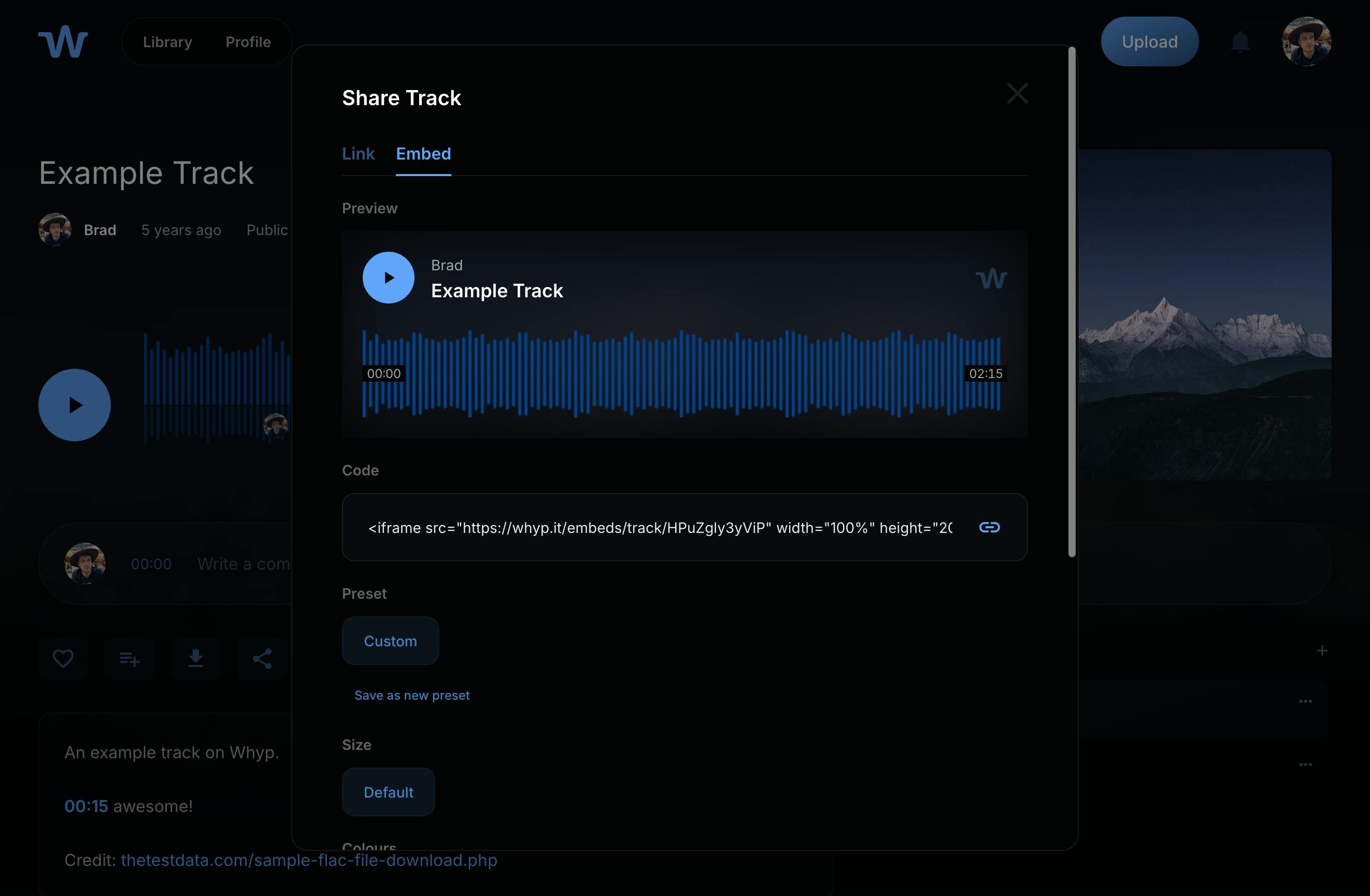 Whyp - Private Audio Hosting with Embeds preview 6