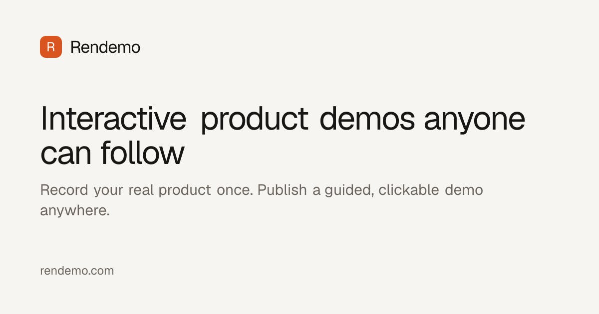 Rendemo preview 3