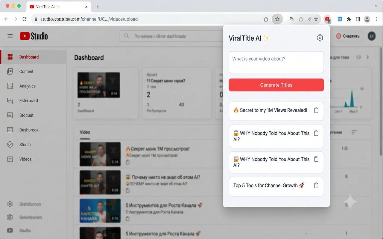 ViralTitle AI preview 2