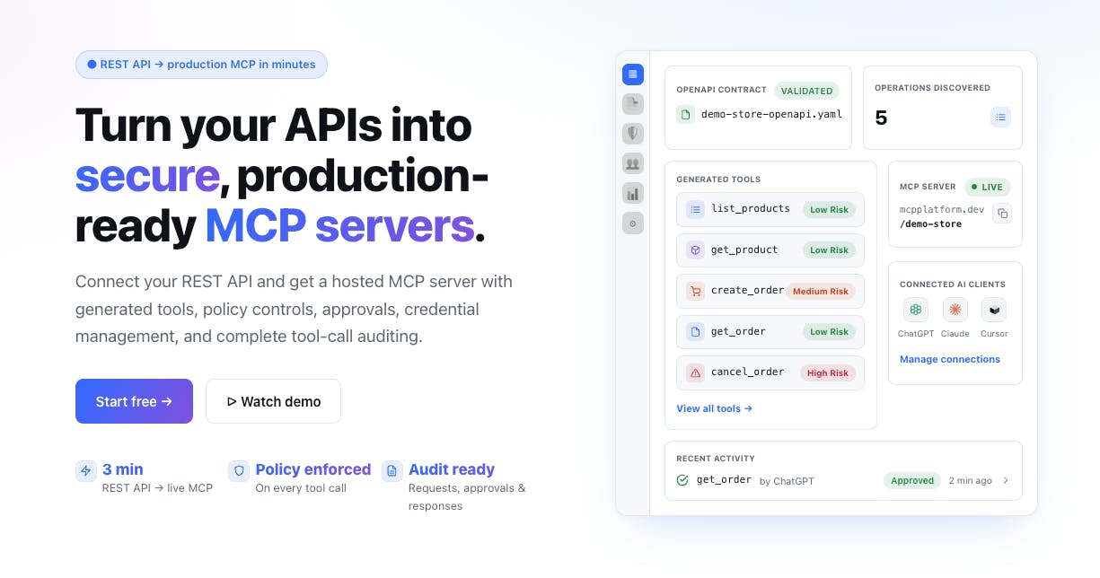 MCP Platform preview 3