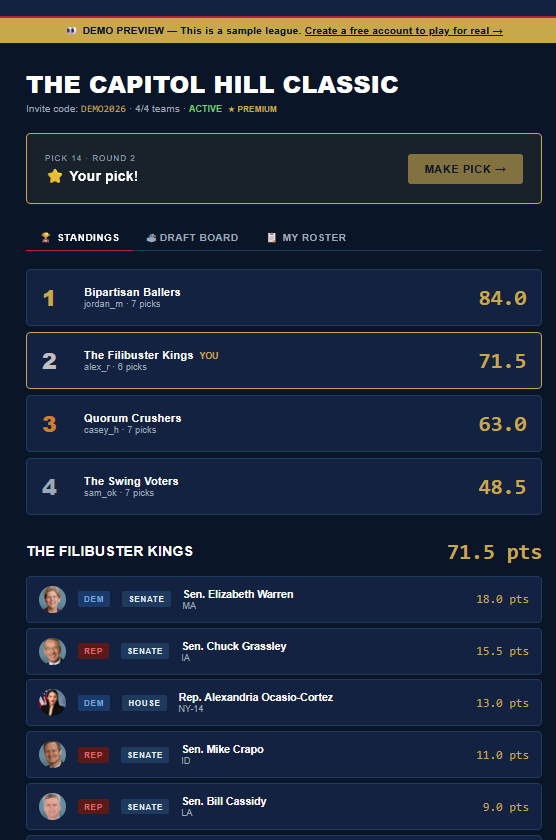 Political Fantasy — Draft Congress. preview 4