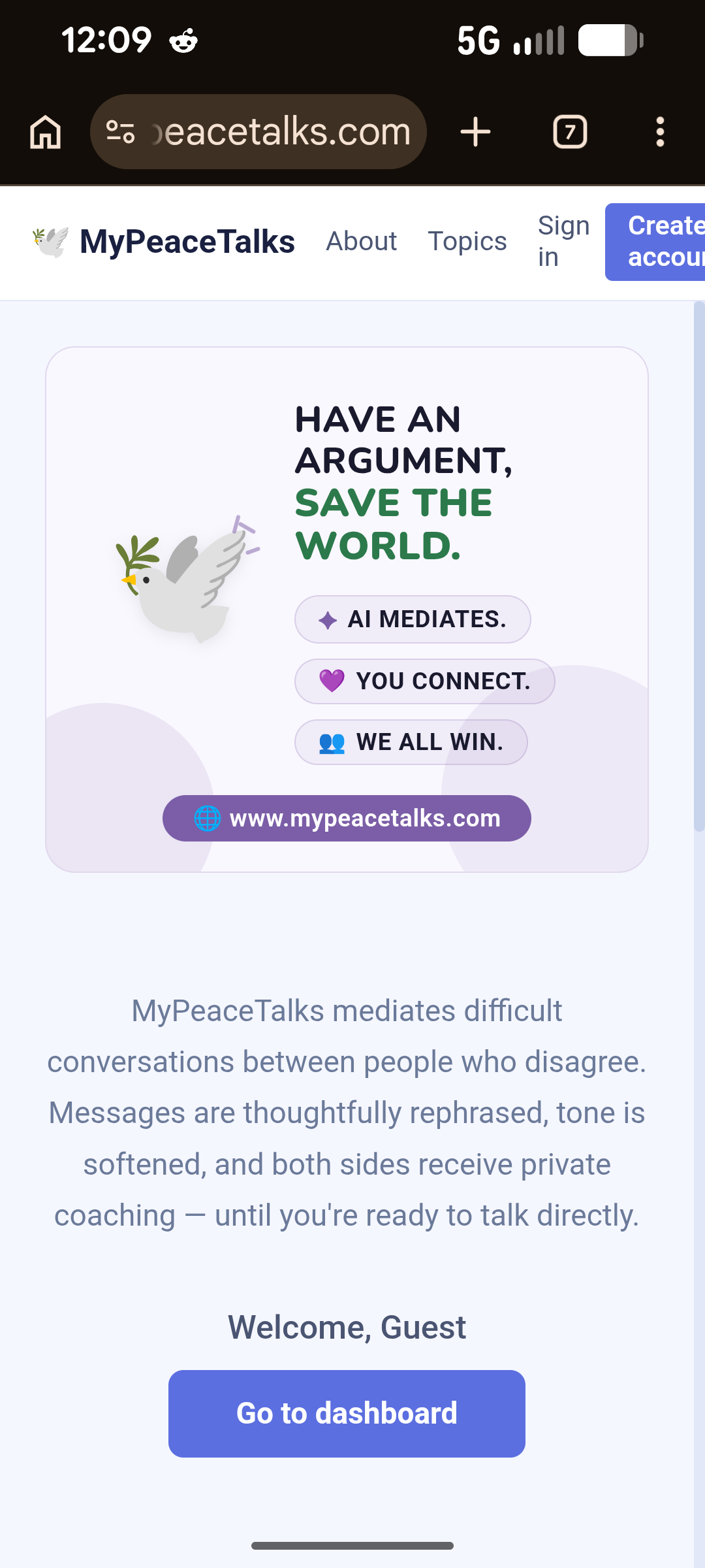 MyPeaceTalks — Find Common Ground preview 2