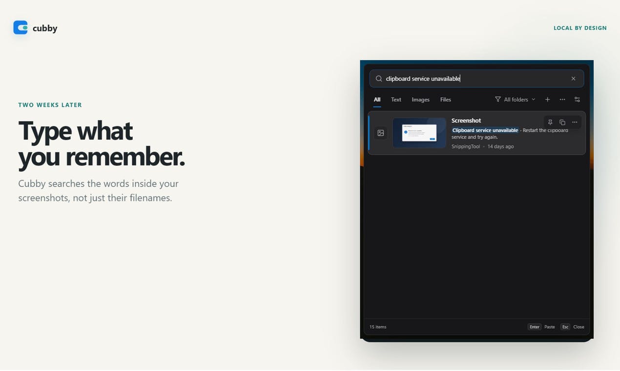 Cubby Clipboard preview 2