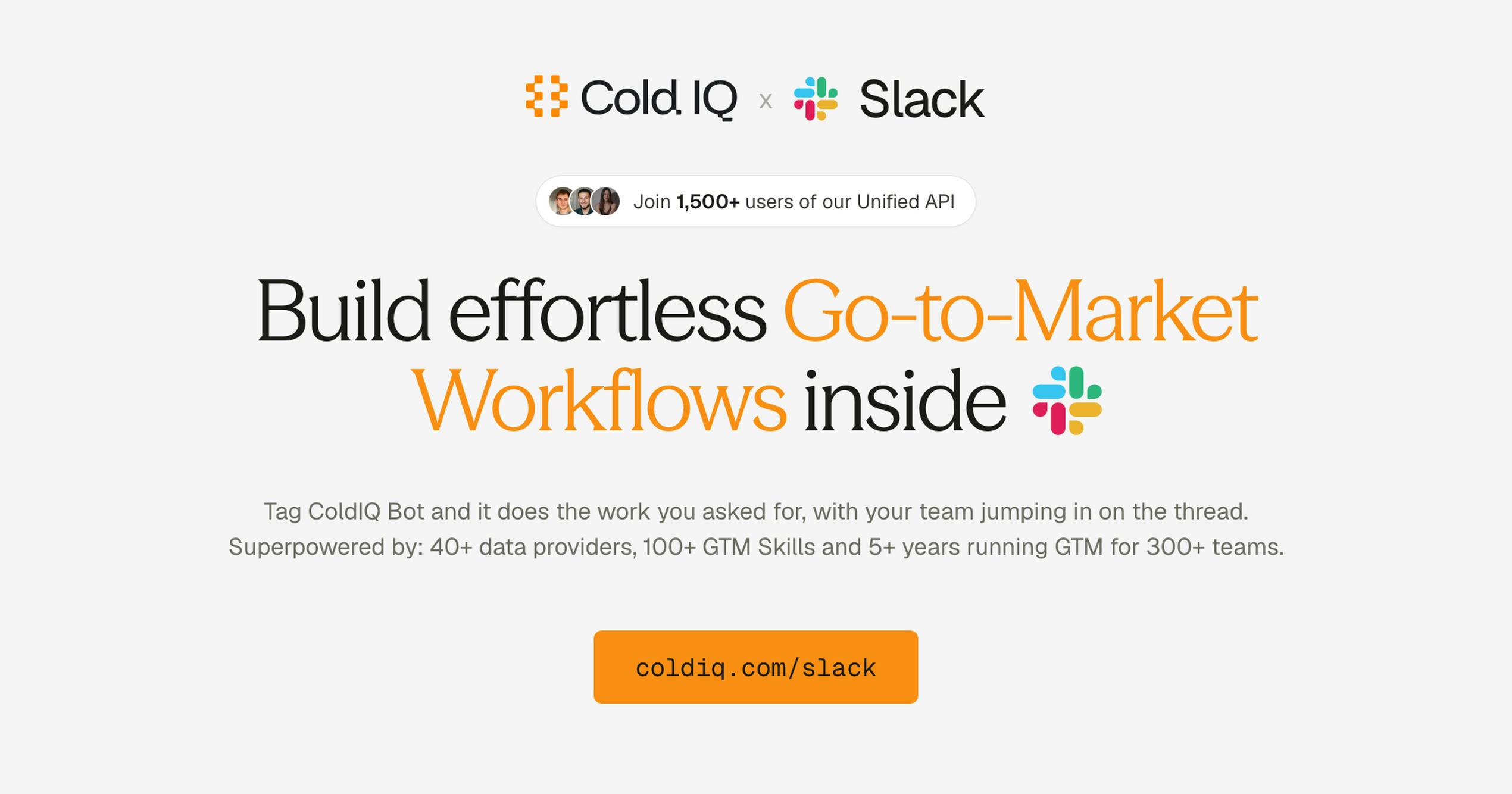 ColdIQ x Slack preview 2