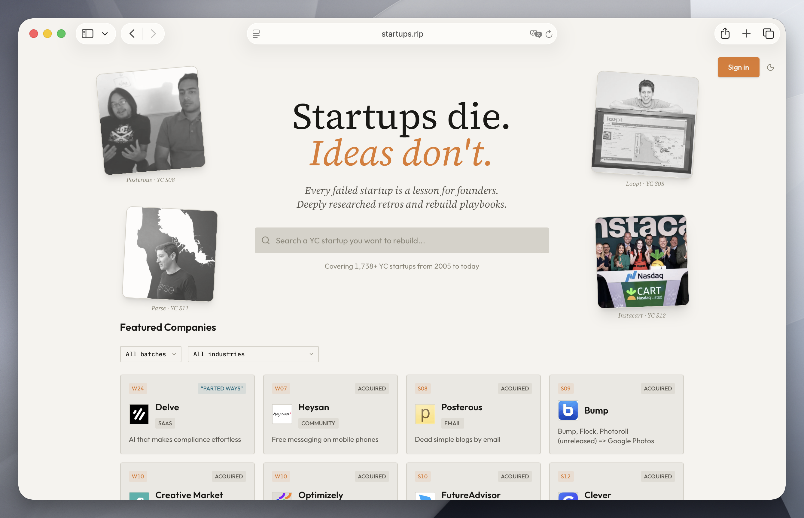 Startups.RIP preview 2