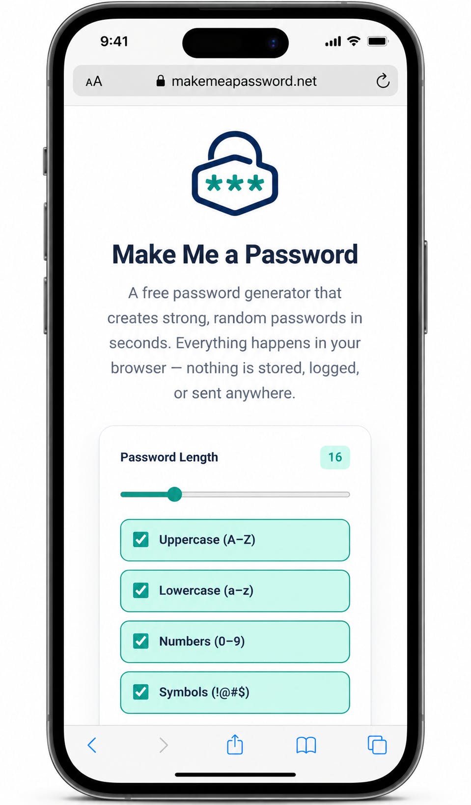 Make Me a Password preview 3