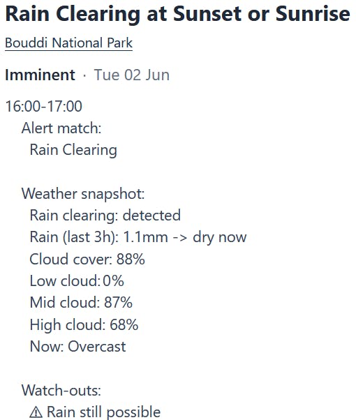 PhotoSignal - Photography Weather Alerts preview 3