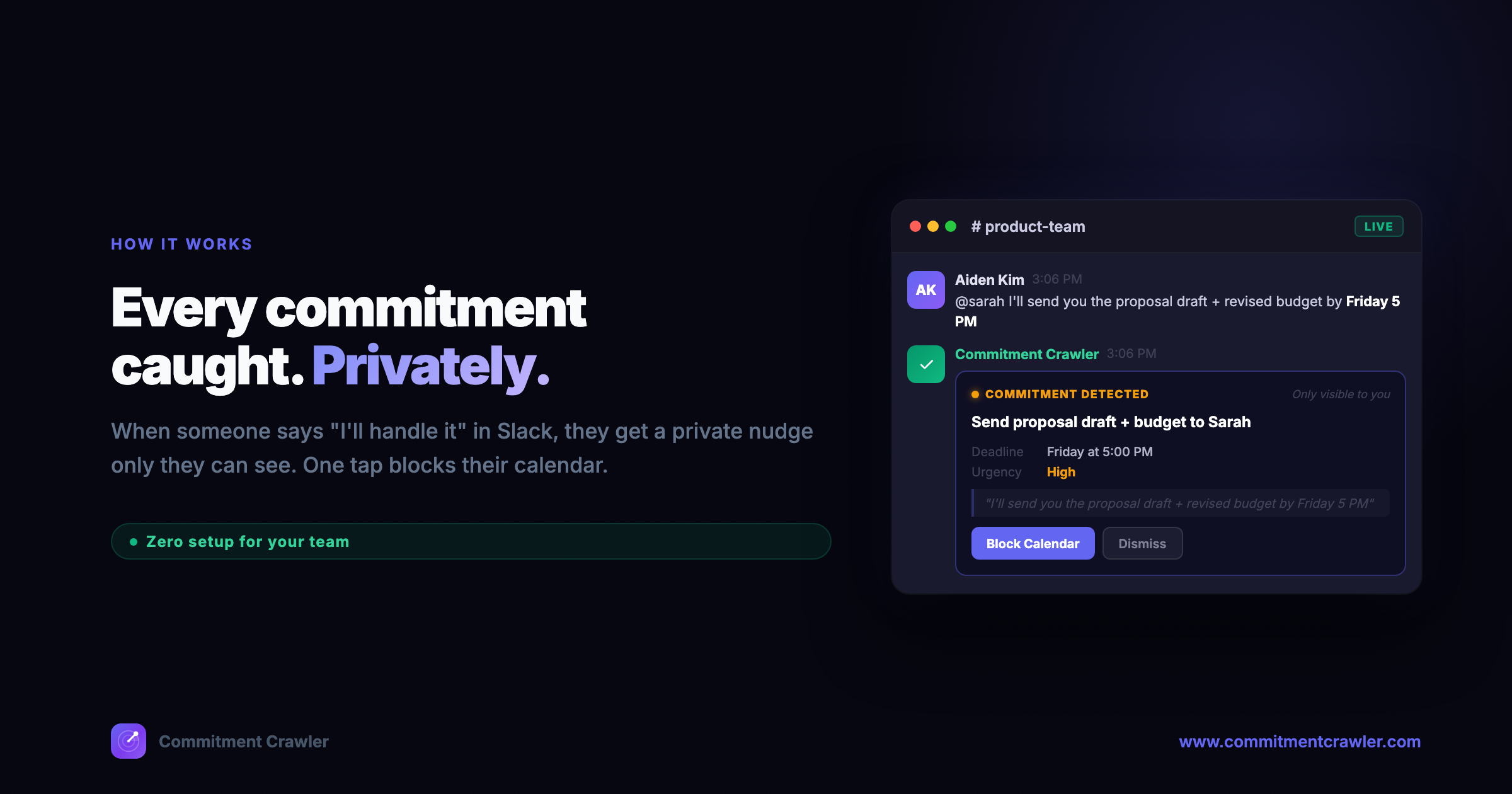 Commitment Crawler - AI for Slack Teams preview 2