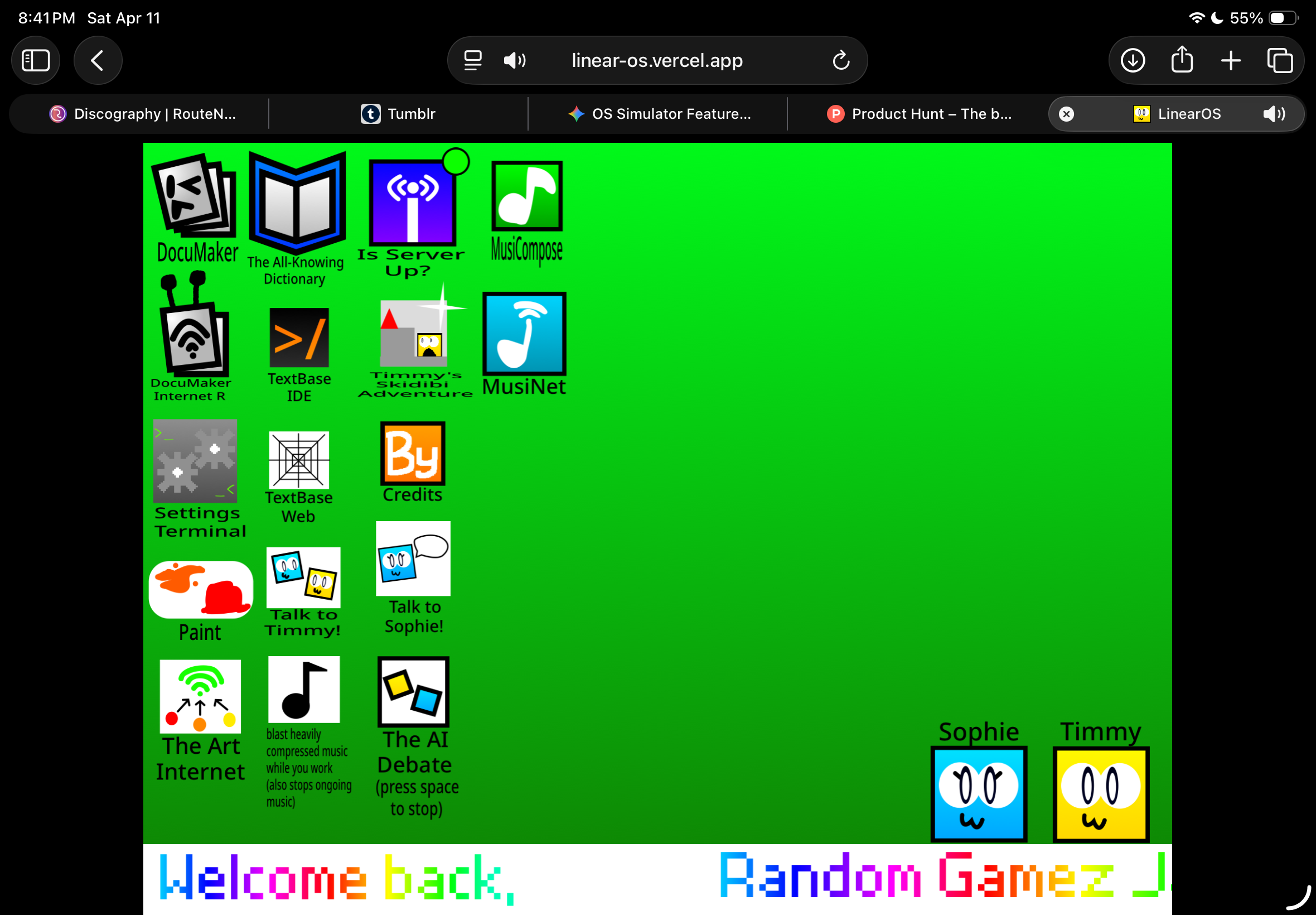 LinearOS — The Browser Operating System preview 2