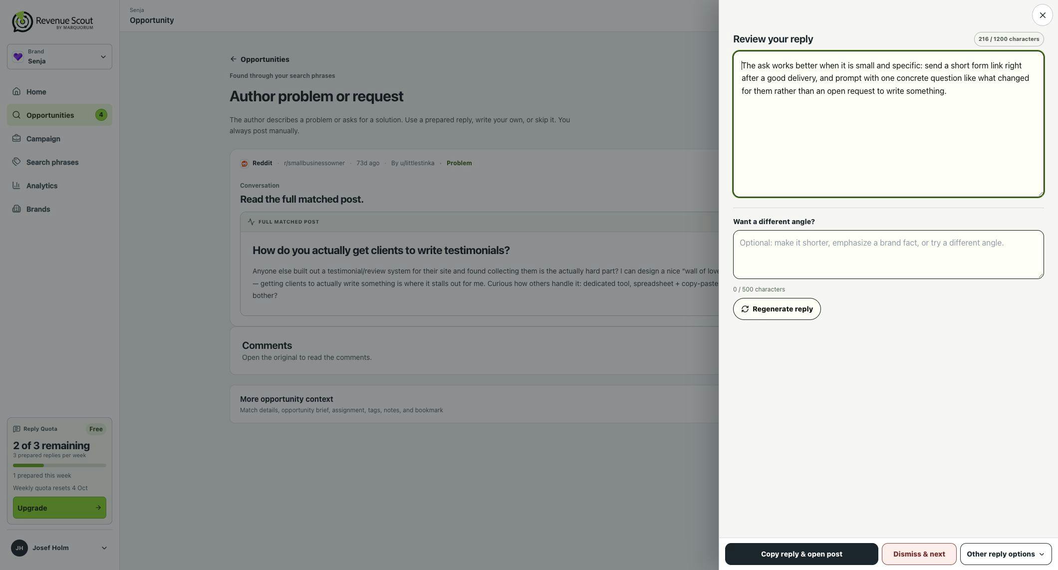 Revenue Scout preview 2