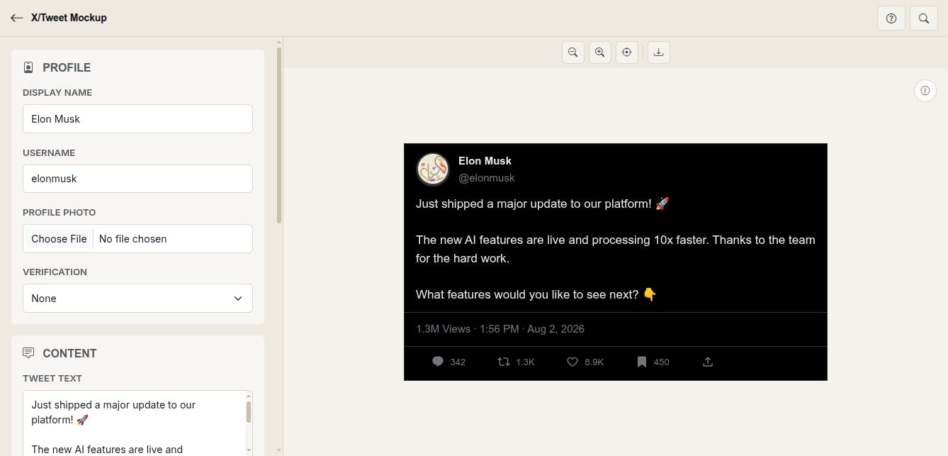 Tweet Mockup Generator by MockupTown preview 3