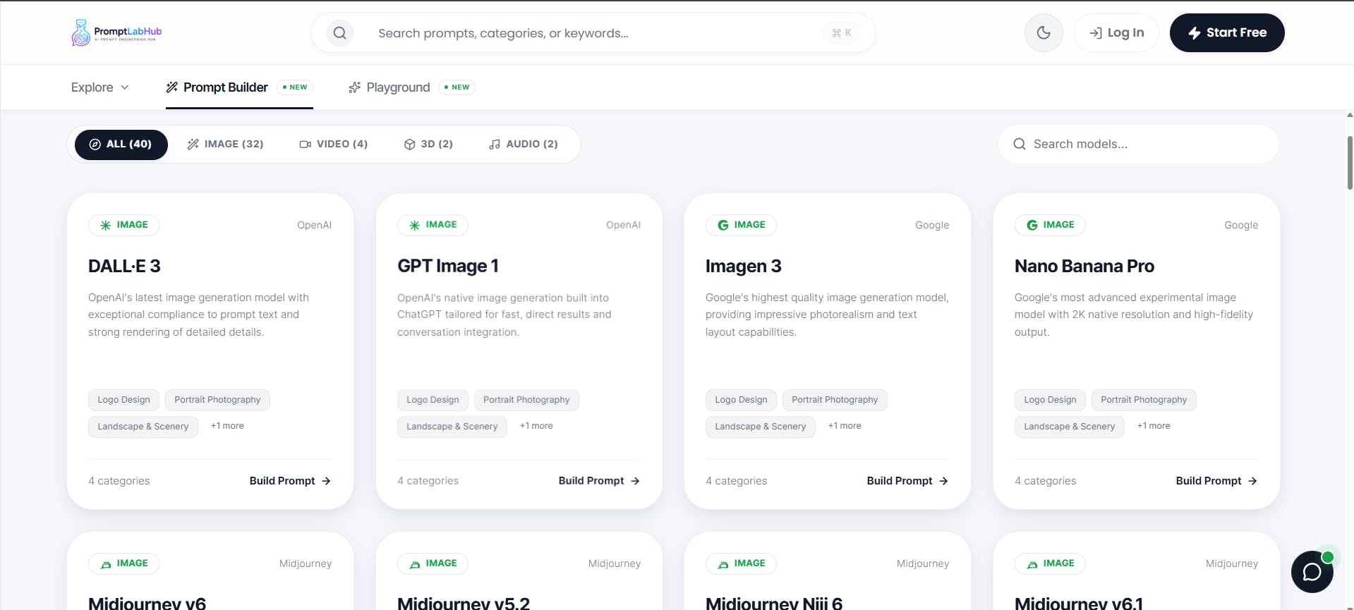 PromptLabHub preview 2