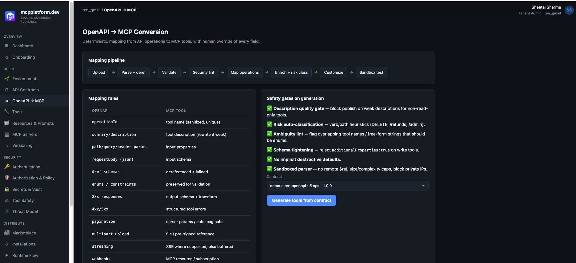 MCP Platform preview 4