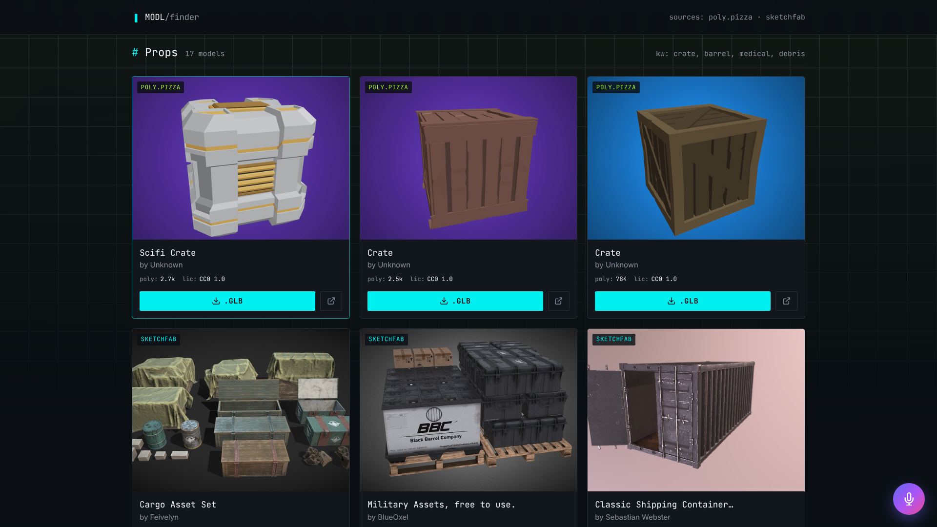 MODL // 3D asset finder for game devs preview 5