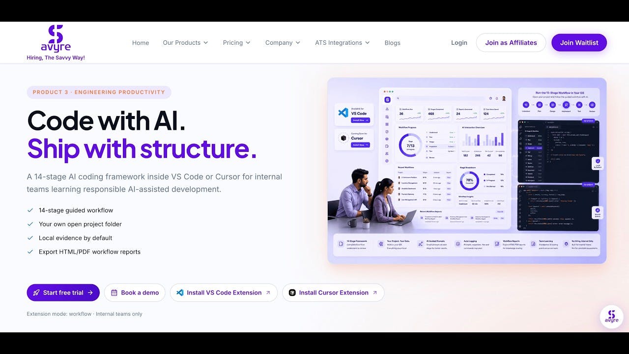Savyre AI Coding Workflow preview 2