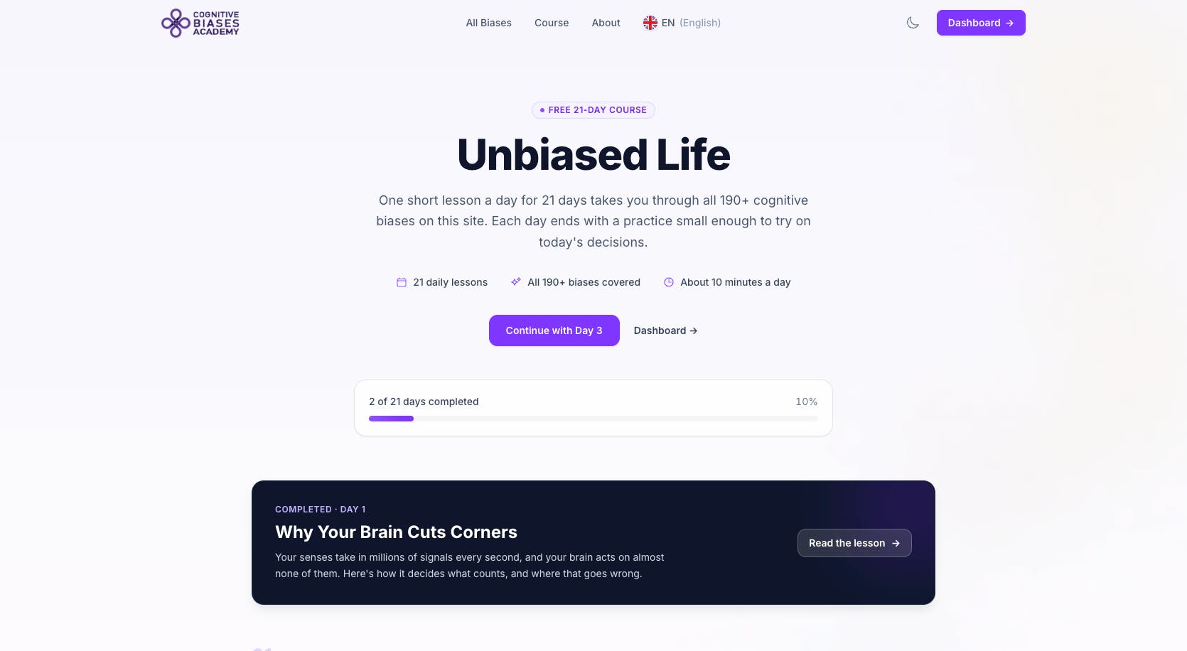 Cognitive Biases Academy preview 2
