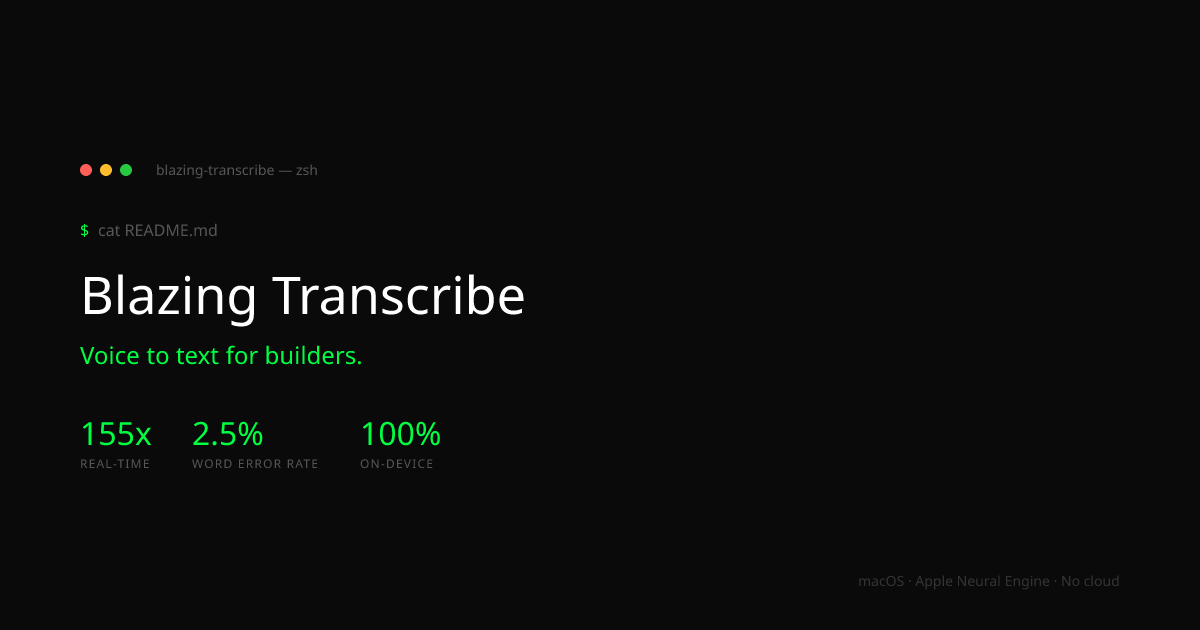 Blazing Fast Transcription preview 3