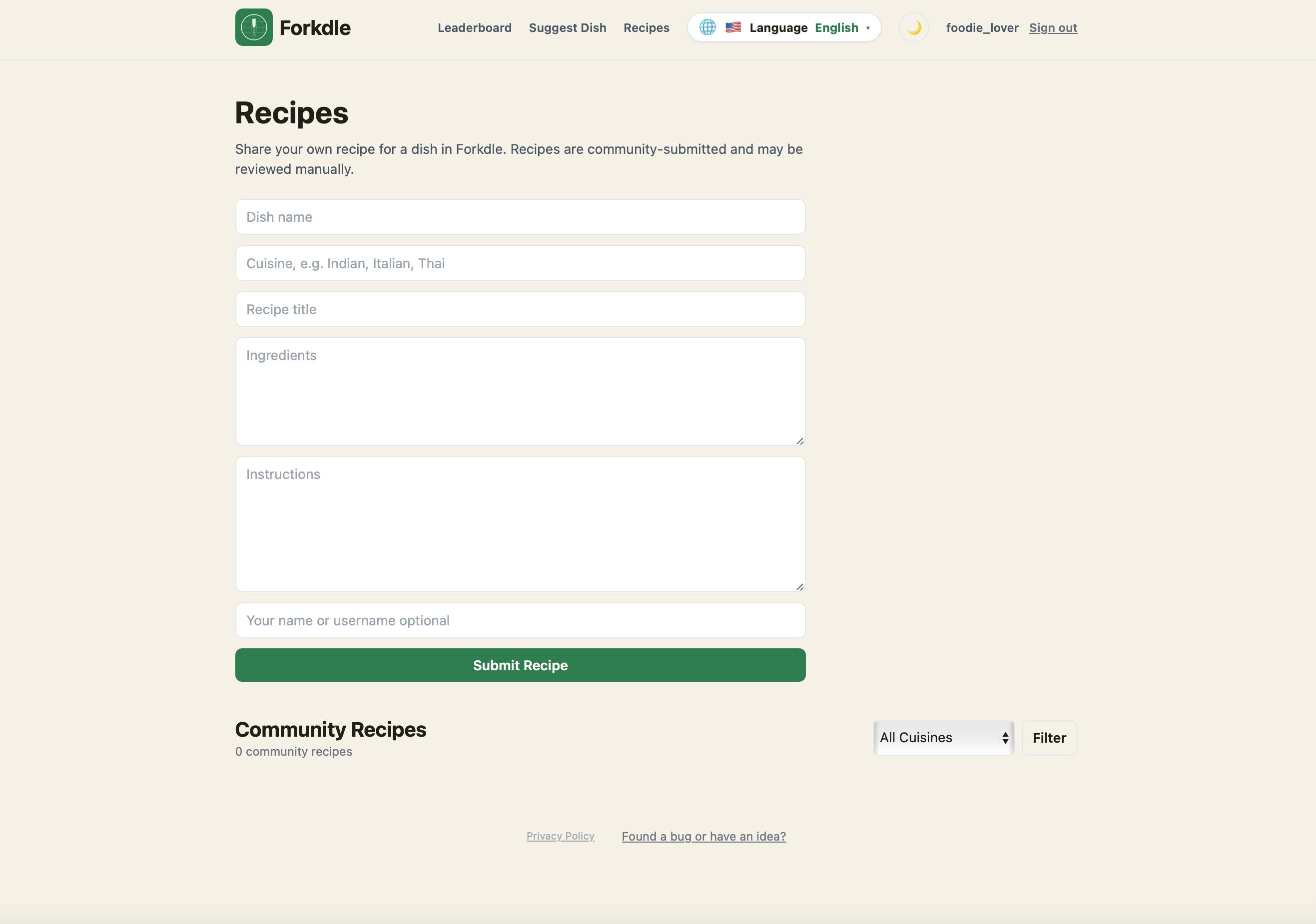 Forkdle preview 5