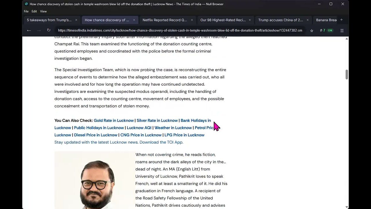 Null Browser ∅ preview 2