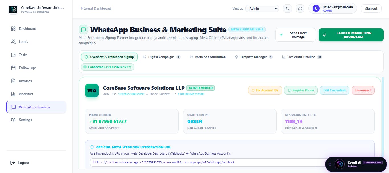 CoreBase - Business Operating System preview 5