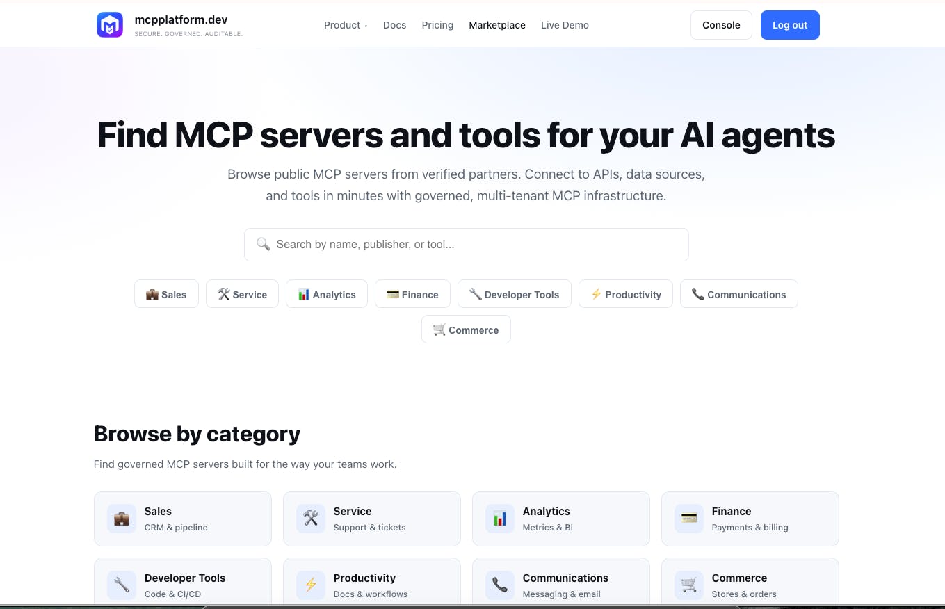 MCP Platform preview 7
