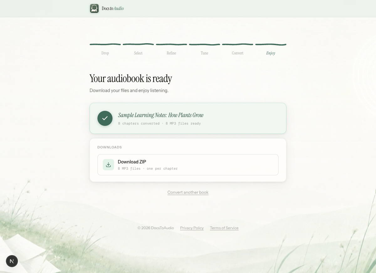 DocsToAudio preview 8