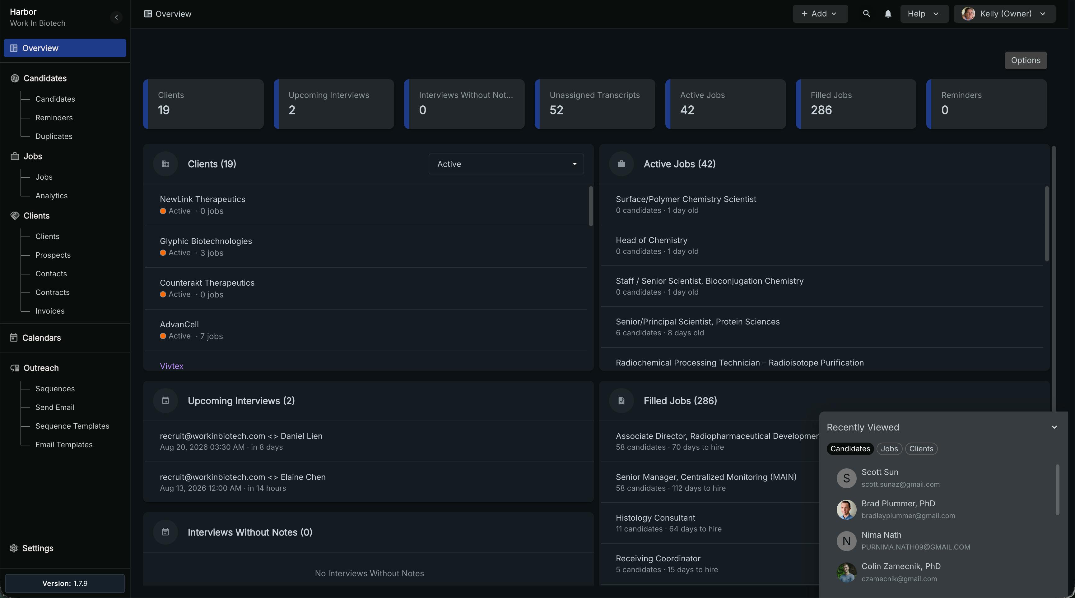 Harbor ATS/CRM preview 4