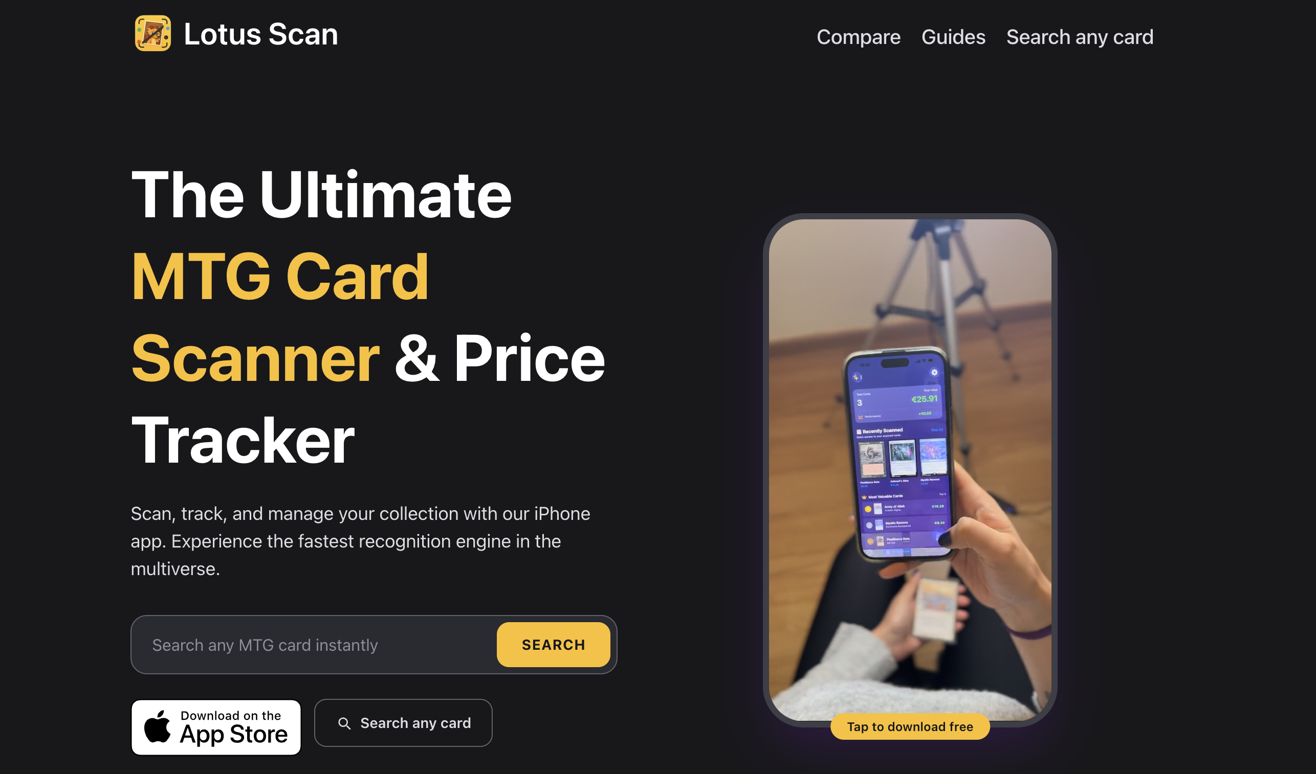 Lotus Scan MTG Scanner preview 2