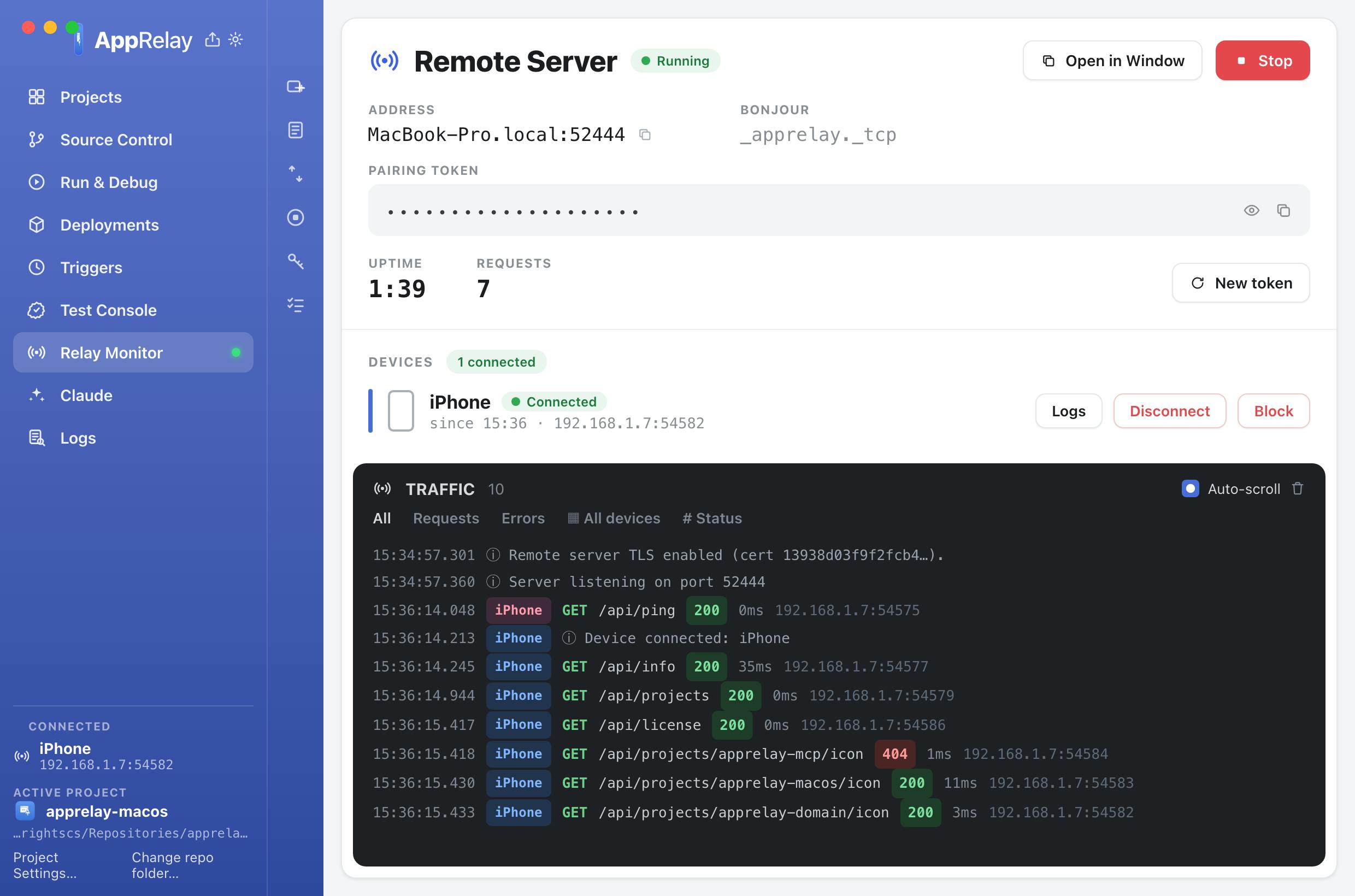 AppRelay for Mac & Windows preview 4