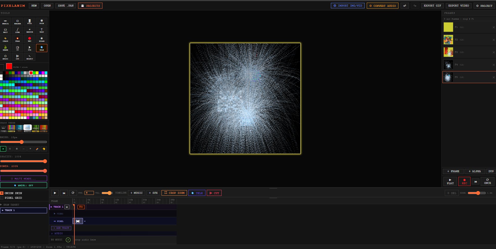OldSchool Video and image edit. JS HTML5 preview 4