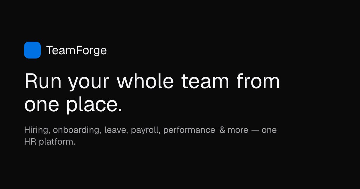 TeamForge preview 3