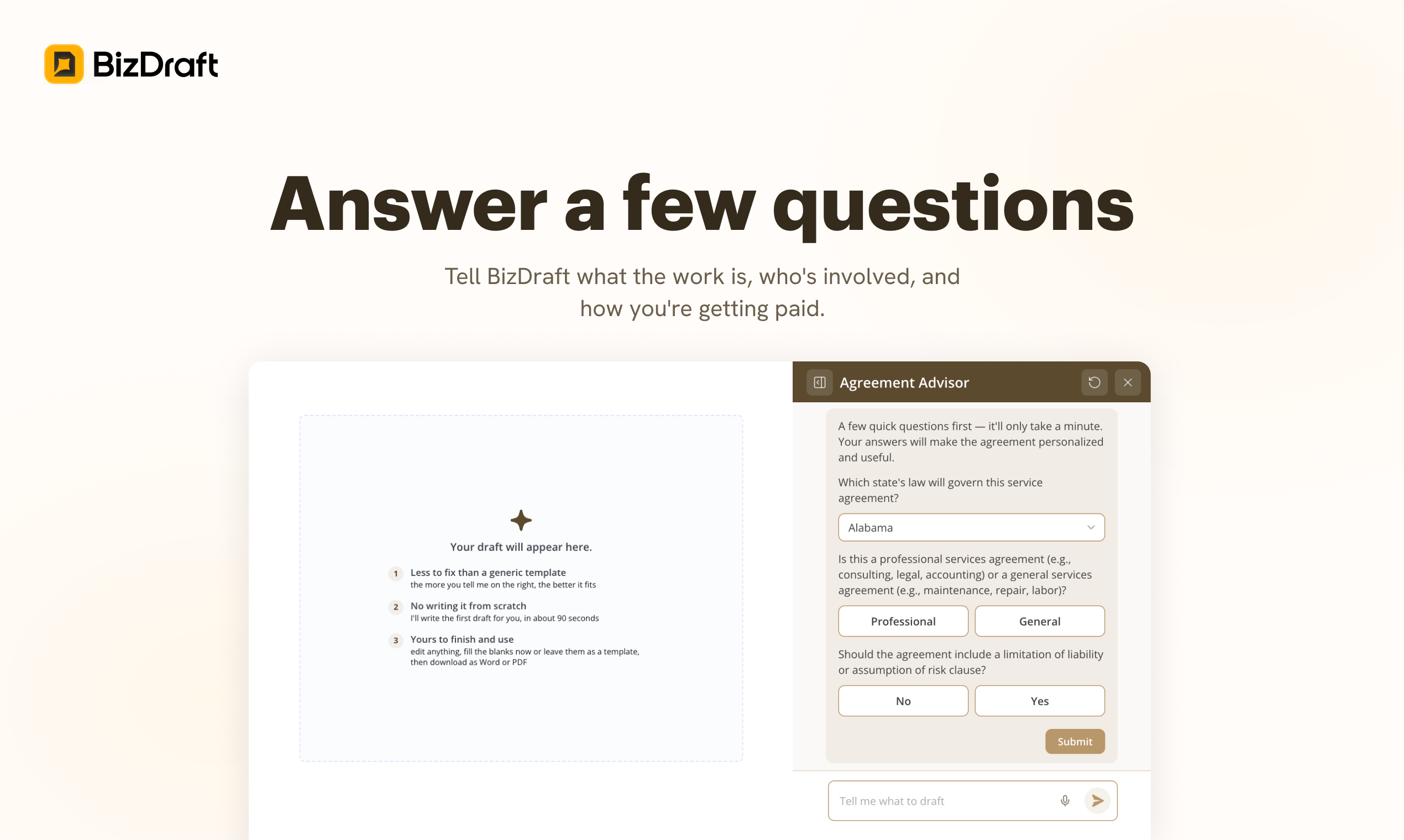 BizDraft preview 3