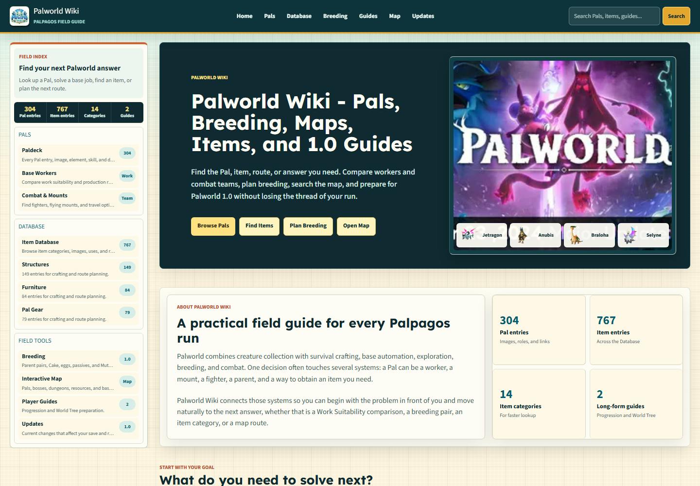 Palworld Wiki preview 2