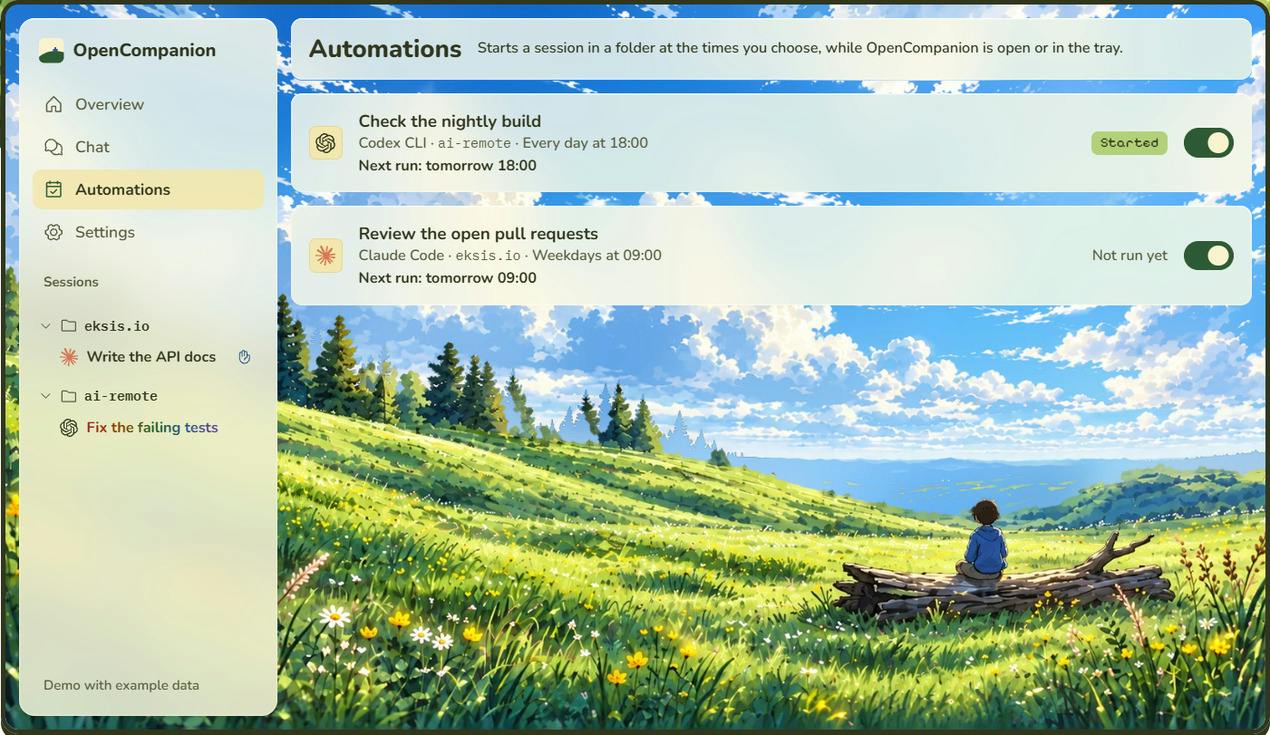 OpenCompanion preview 6