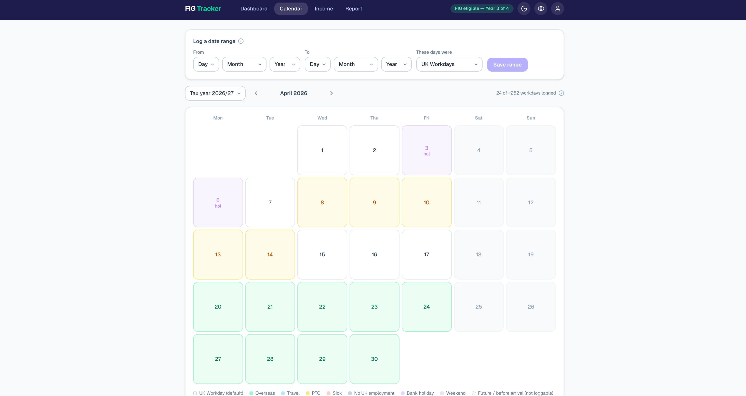 FIG Tracker preview 2