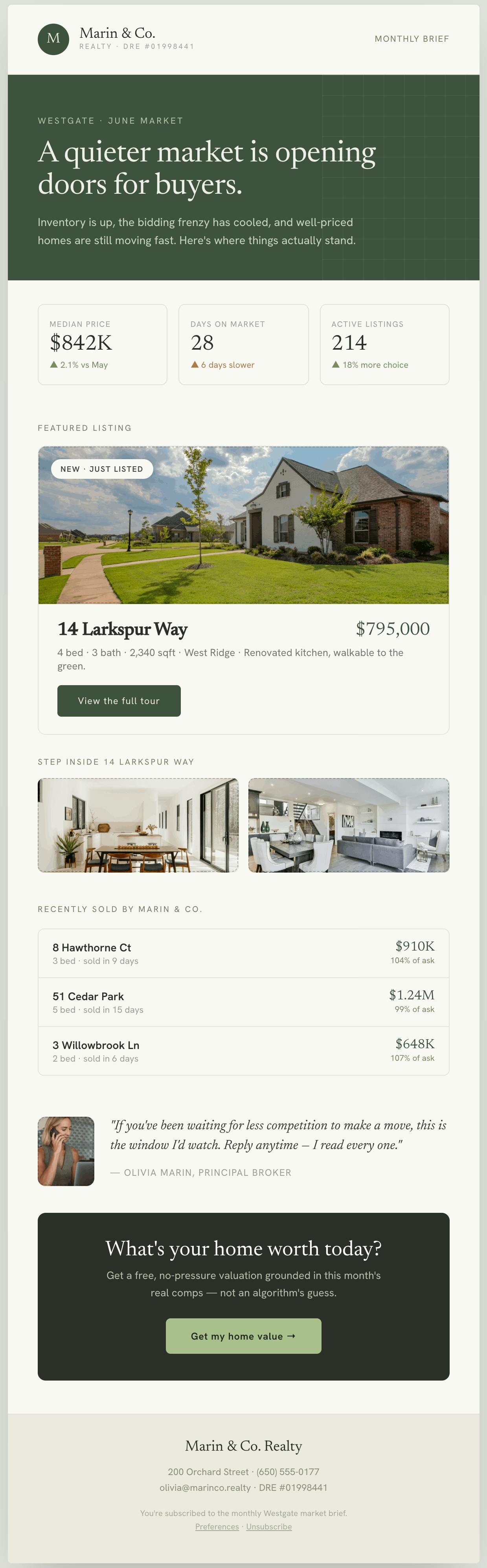 Sway Email. Email marketing for everyone preview 3