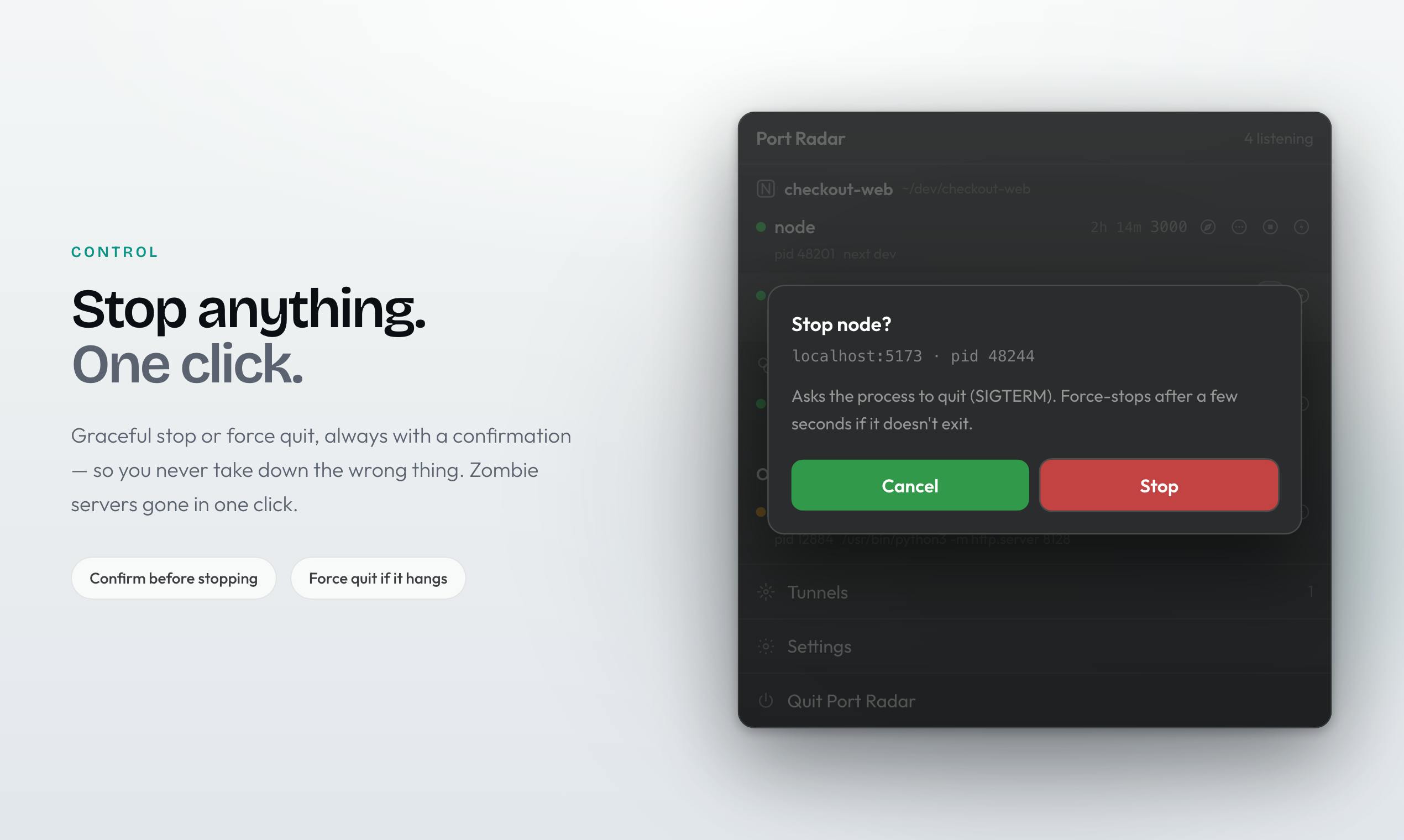 Port Radar for macOS preview 4