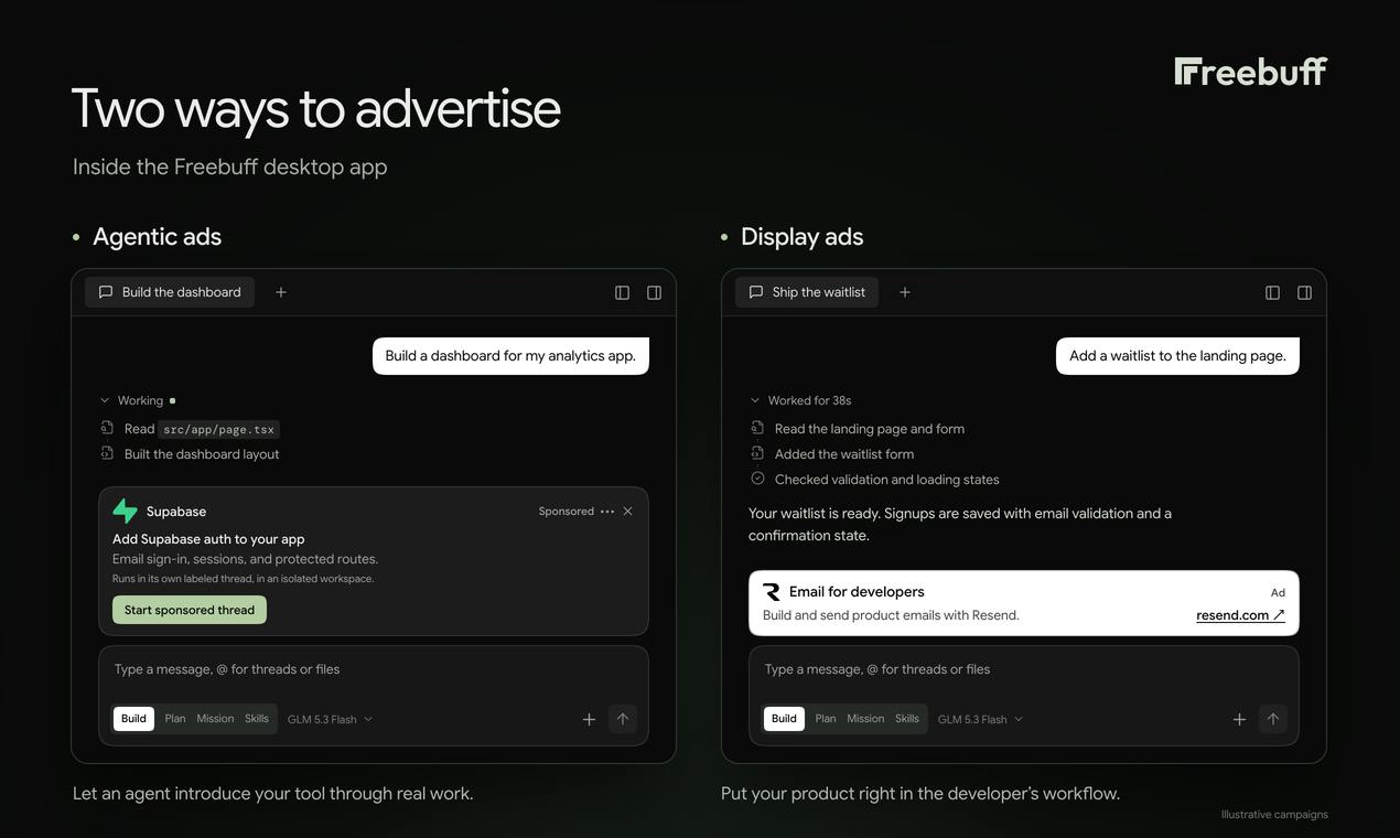 Freebuff Ads preview 3