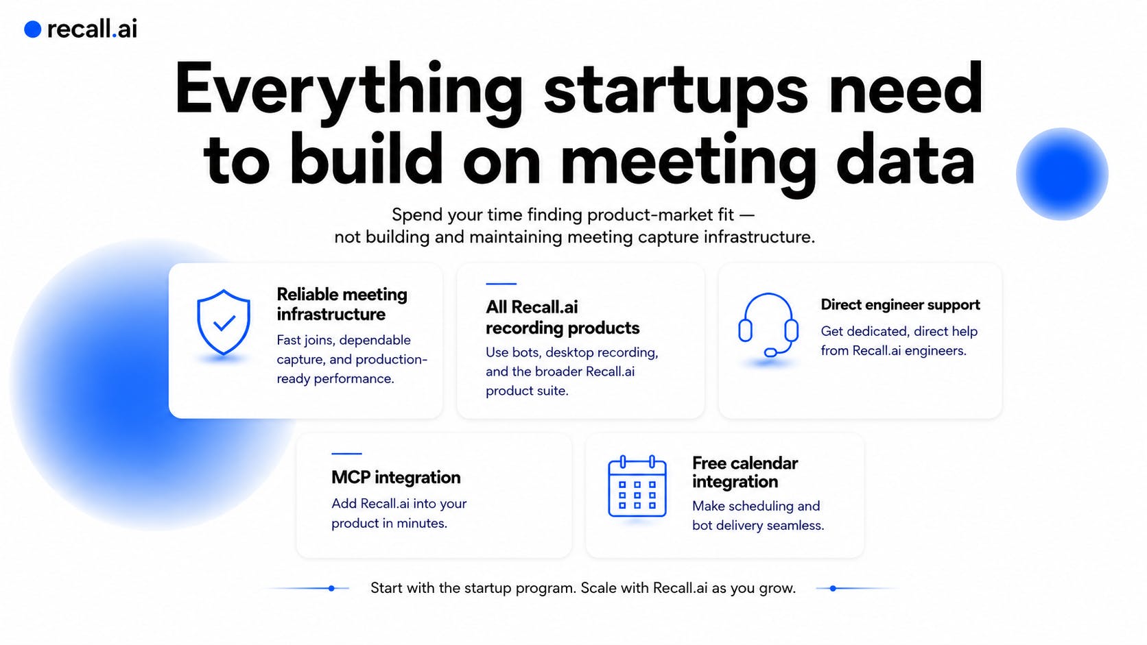 Startup Program by Recall.ai preview 3