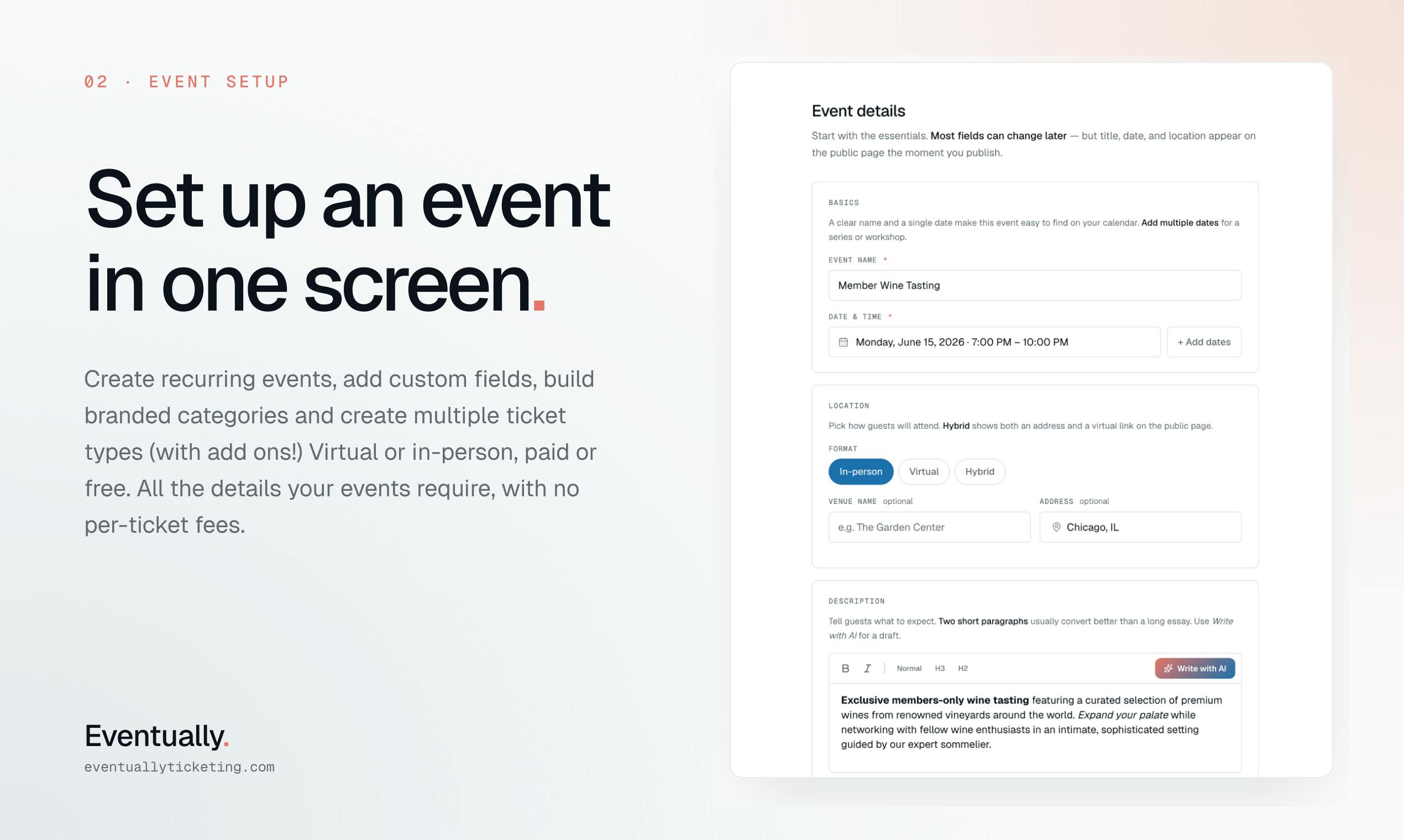 Eventually Ticketing preview 5