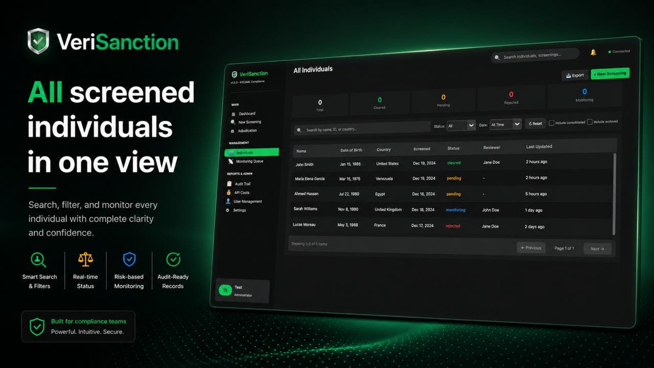 VeriSanction preview 5