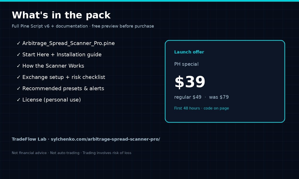 Arbitrage Spread Scanner Pro preview 5